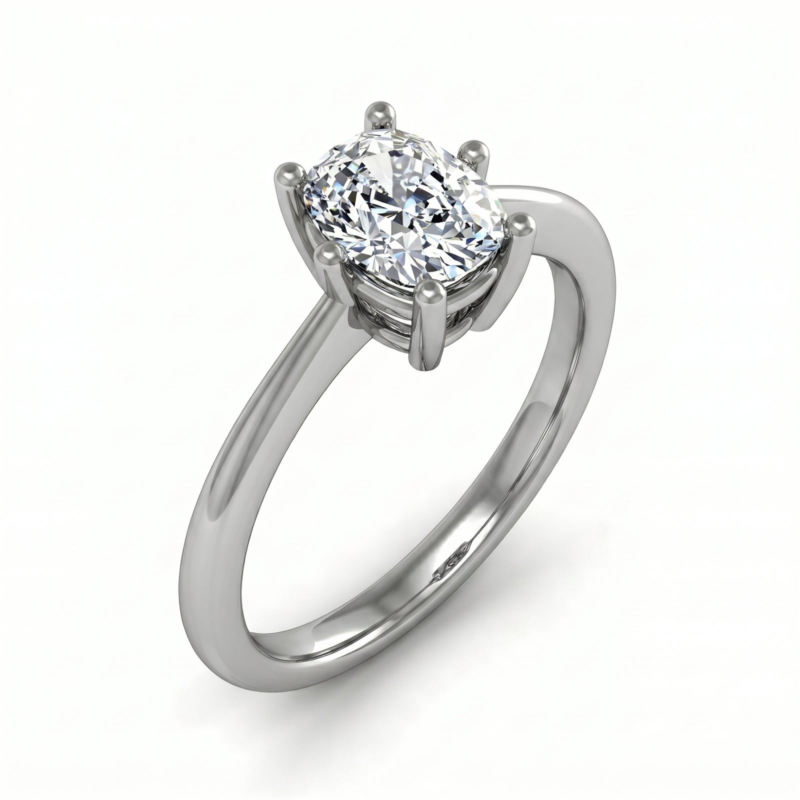 Roy Custom | Cushion Cut Platinum Diamond Engagement Ring