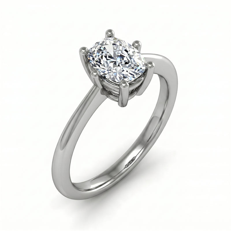 Roy Custom | Cushion Cut Platinum Diamond Engagement Ring