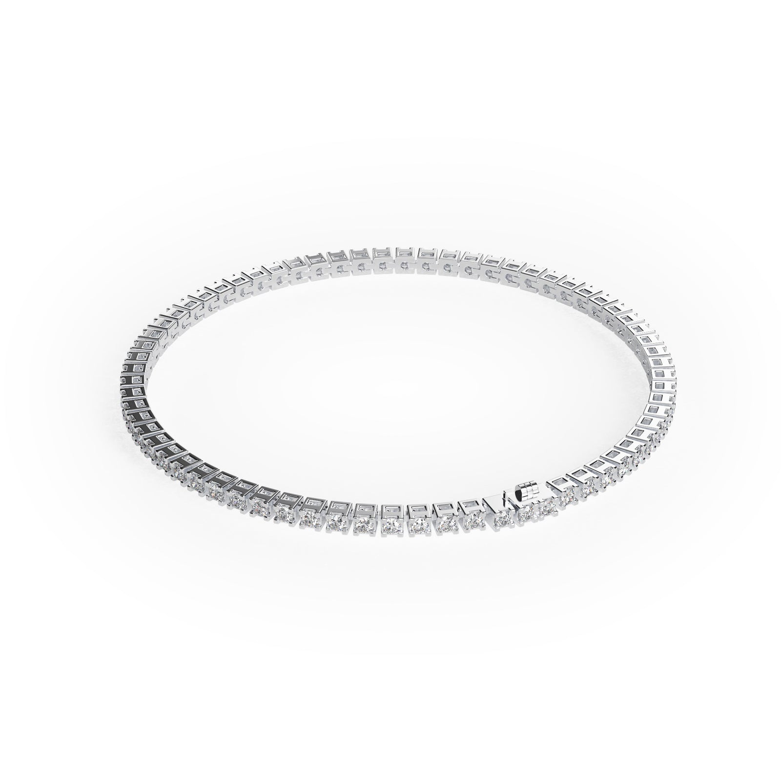 Ganguly | Platinum Diamond Anklet