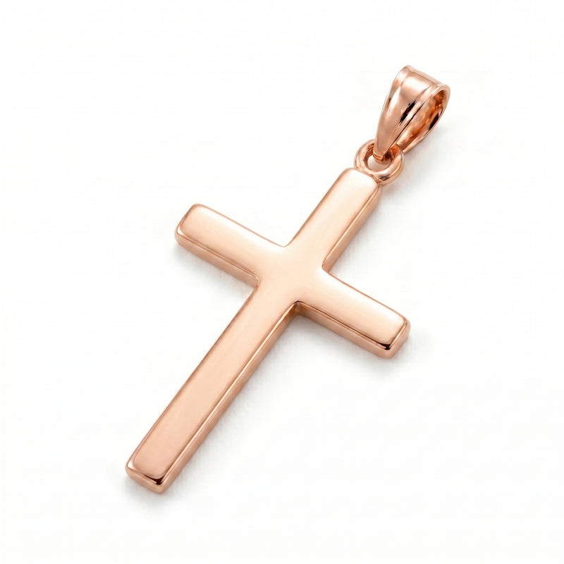 Ailaan | Large Rose Gold Cross Pendant