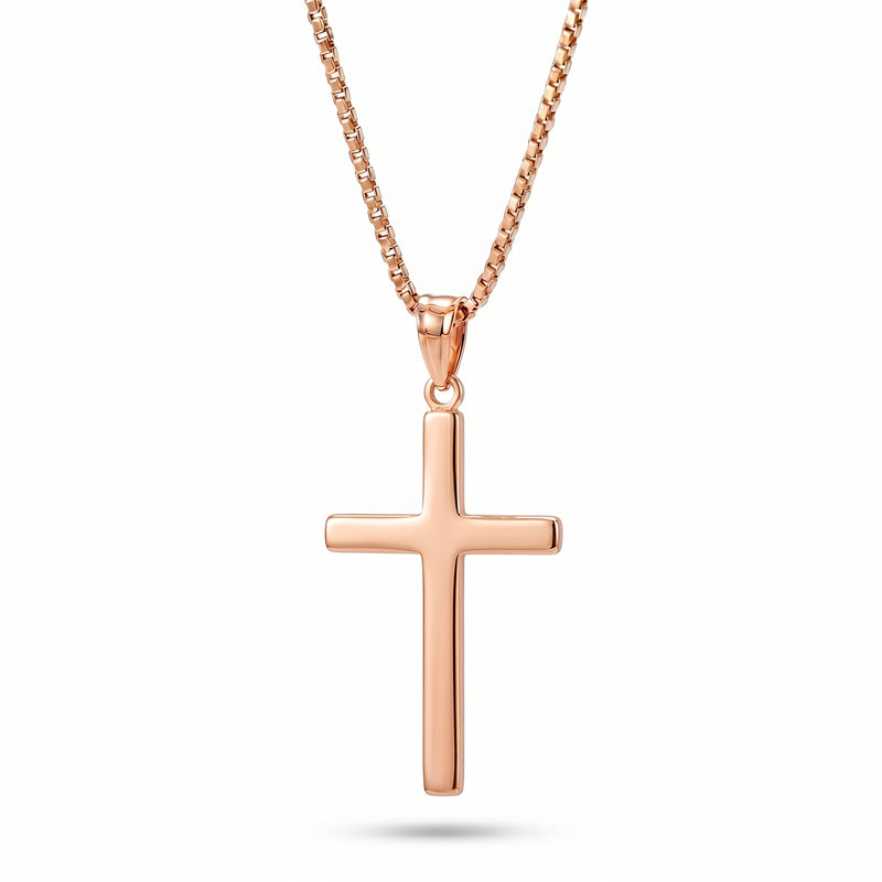 Ailaan | Large Rose Gold Cross Pendant