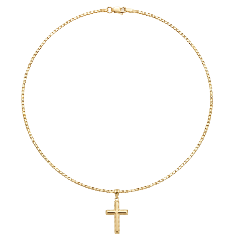 Buland | Raised Gold Cross Pendant