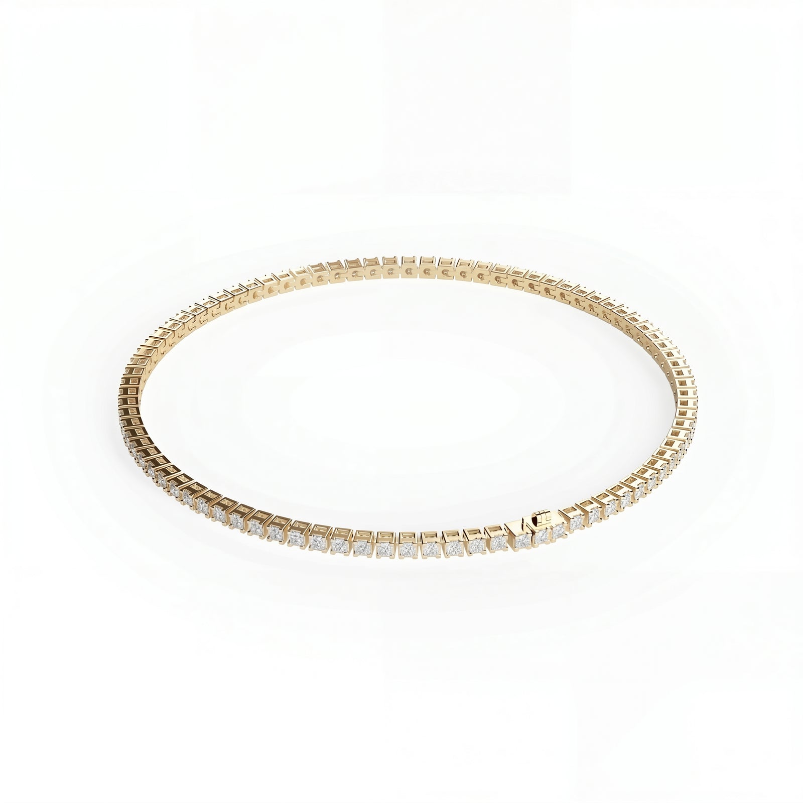 Dhoni | Gold Diamond Tennis Bracelet