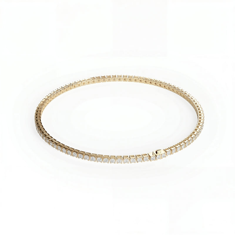 Dhoni | Gold Diamond Tennis Bracelet