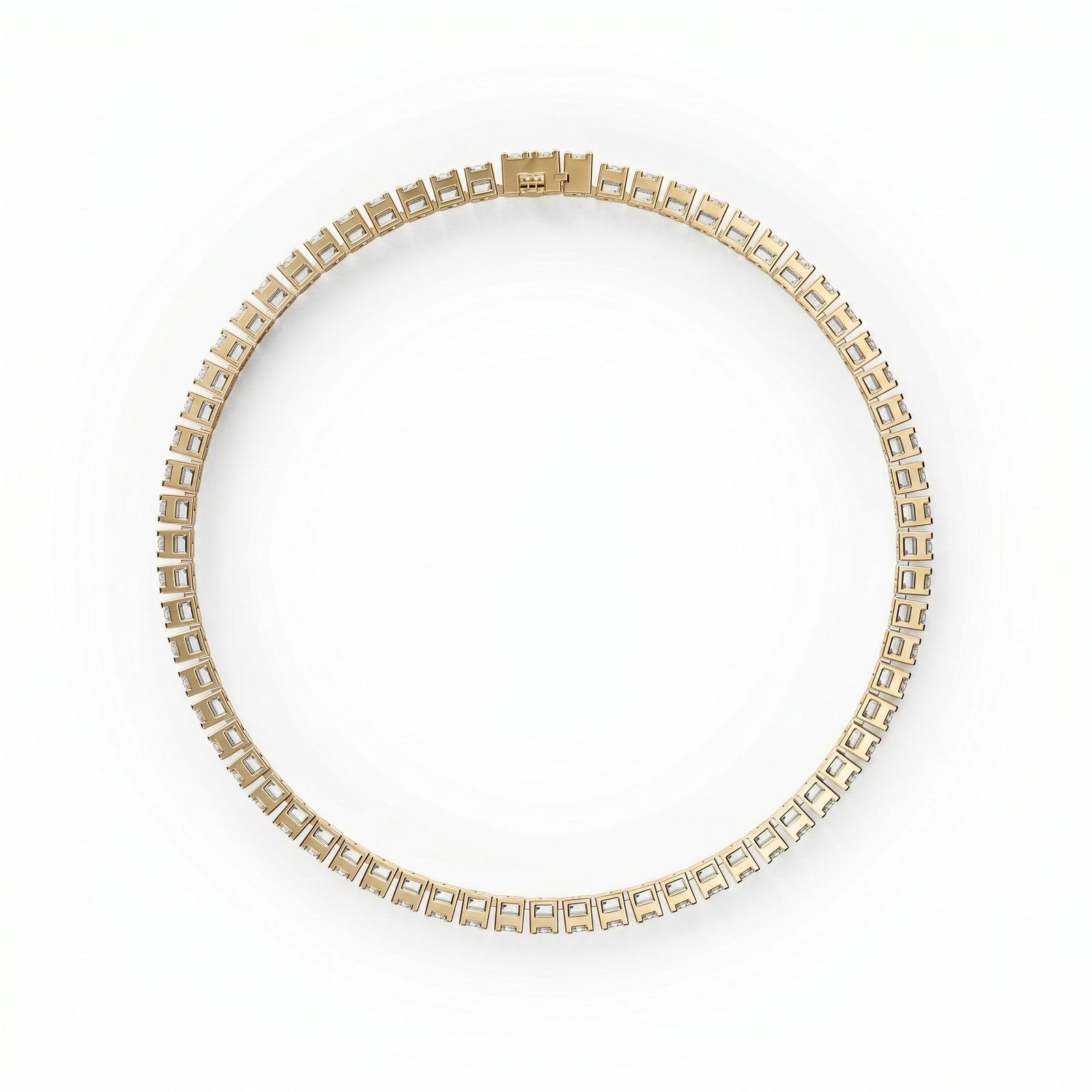 Dhoni | Gold Diamond Tennis Bracelet