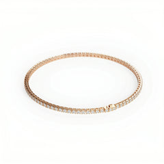 Dhoni | Rose Gold Diamond Tennis Bracelet