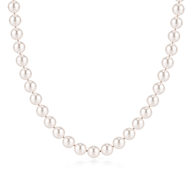 Swati | White Gold Akoya Pearl Necklace
