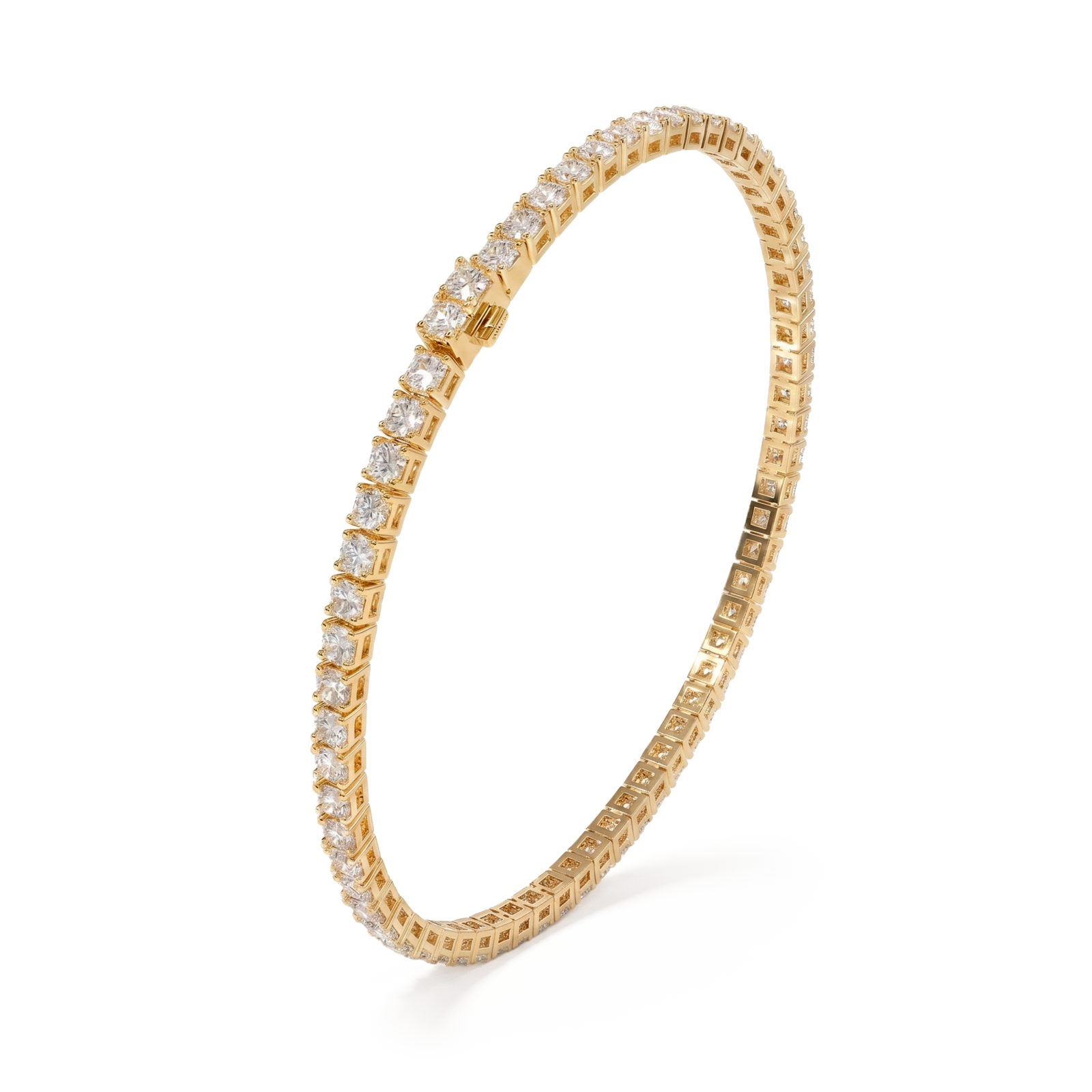 Dhoni | Gold Diamond Tennis Bracelet