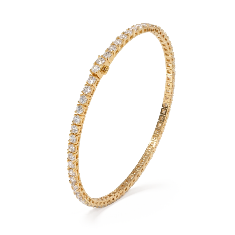 Dhoni | Gold Diamond Tennis Bracelet