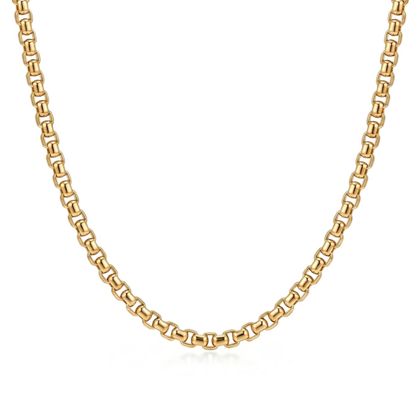 Atoot | Gold Round Box Chain