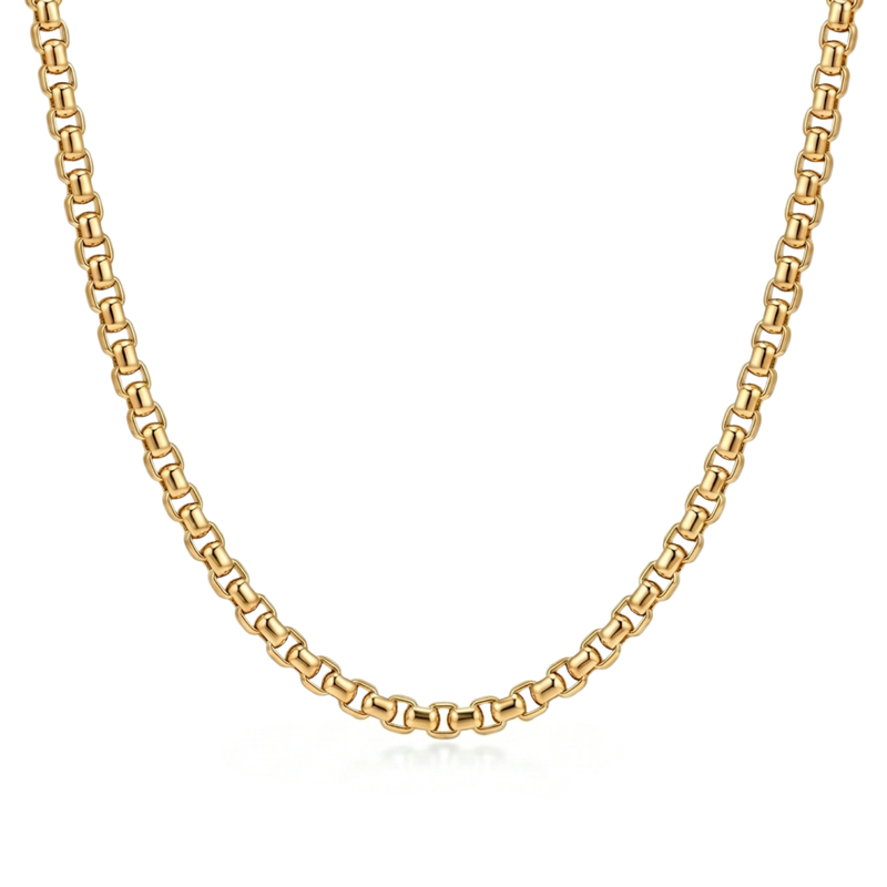 Atoot | Gold Round Box Chain