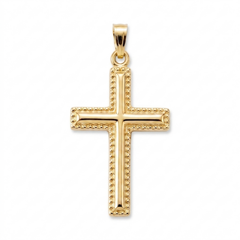 Buland | Raised Gold Cross Pendant