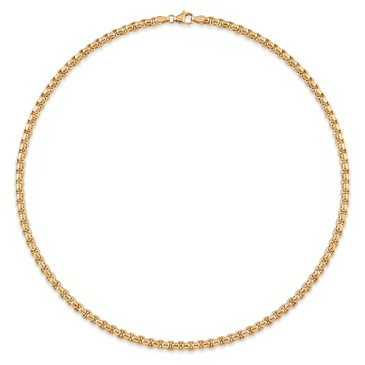 Atoot | Gold Round Box Chain