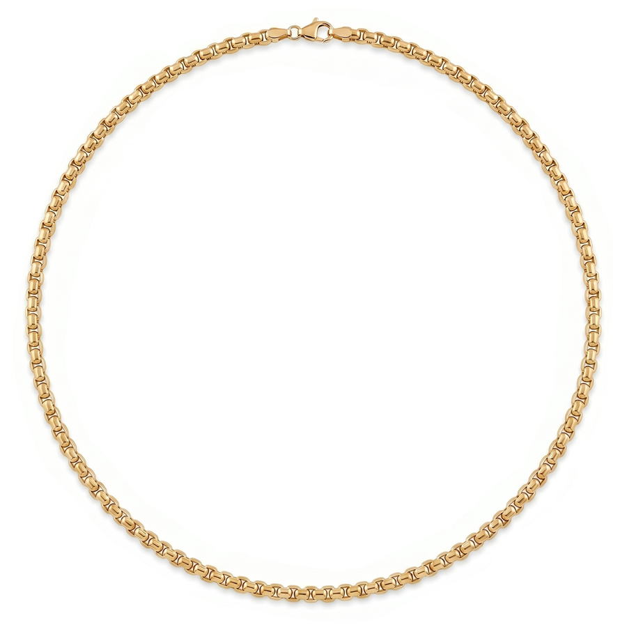 Atoot | Gold Round Box Chain