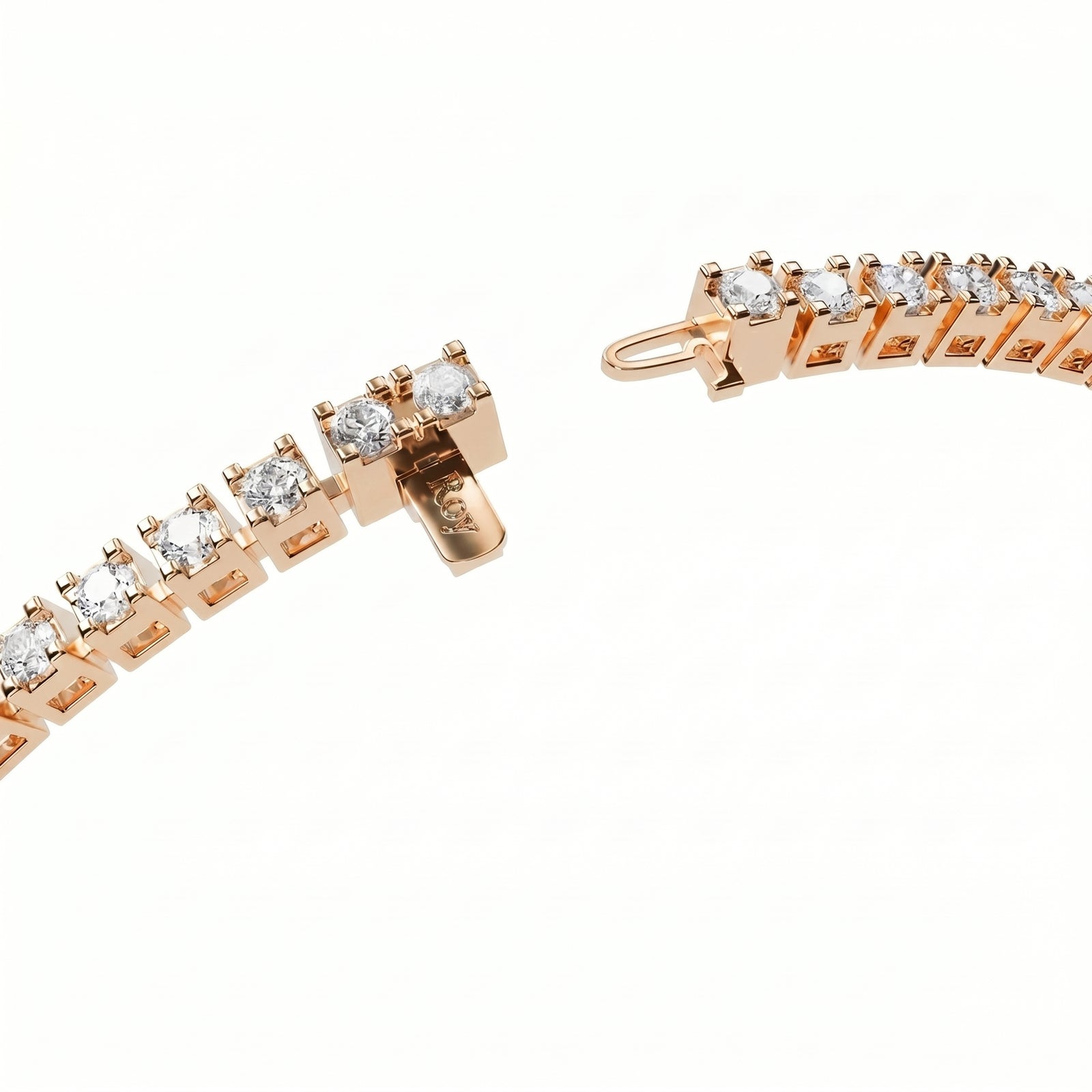 Ganguly | Rose Gold Diamond Anklet