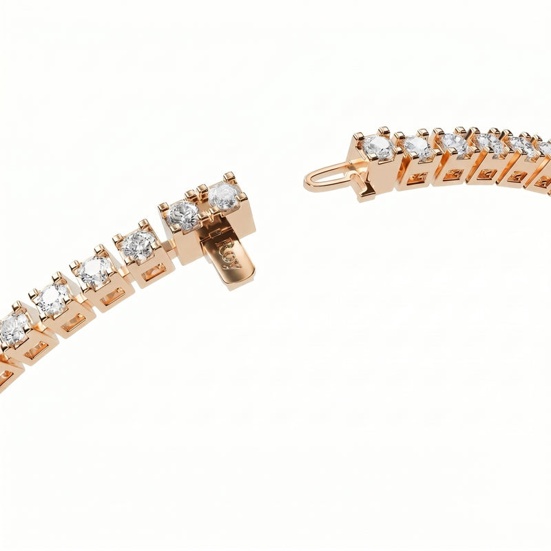Ganguly | Rose Gold Diamond Anklet