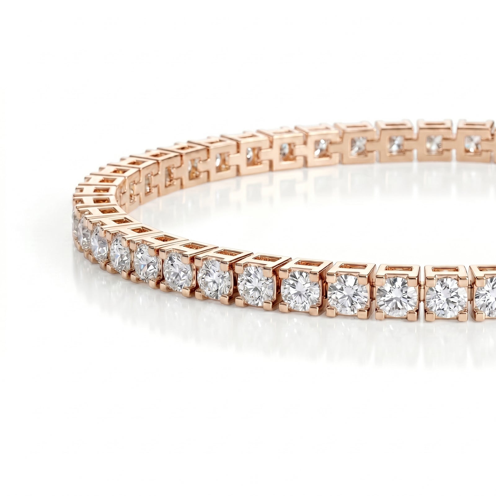 Ganguly | Rose Gold Diamond Anklet