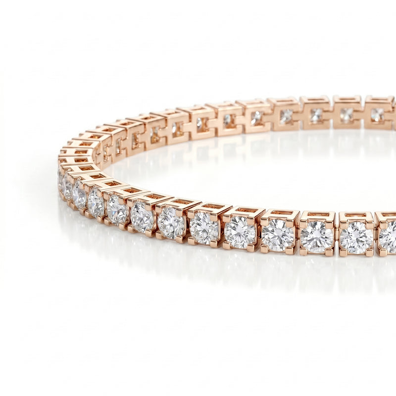 Ganguly | Rose Gold Diamond Anklet
