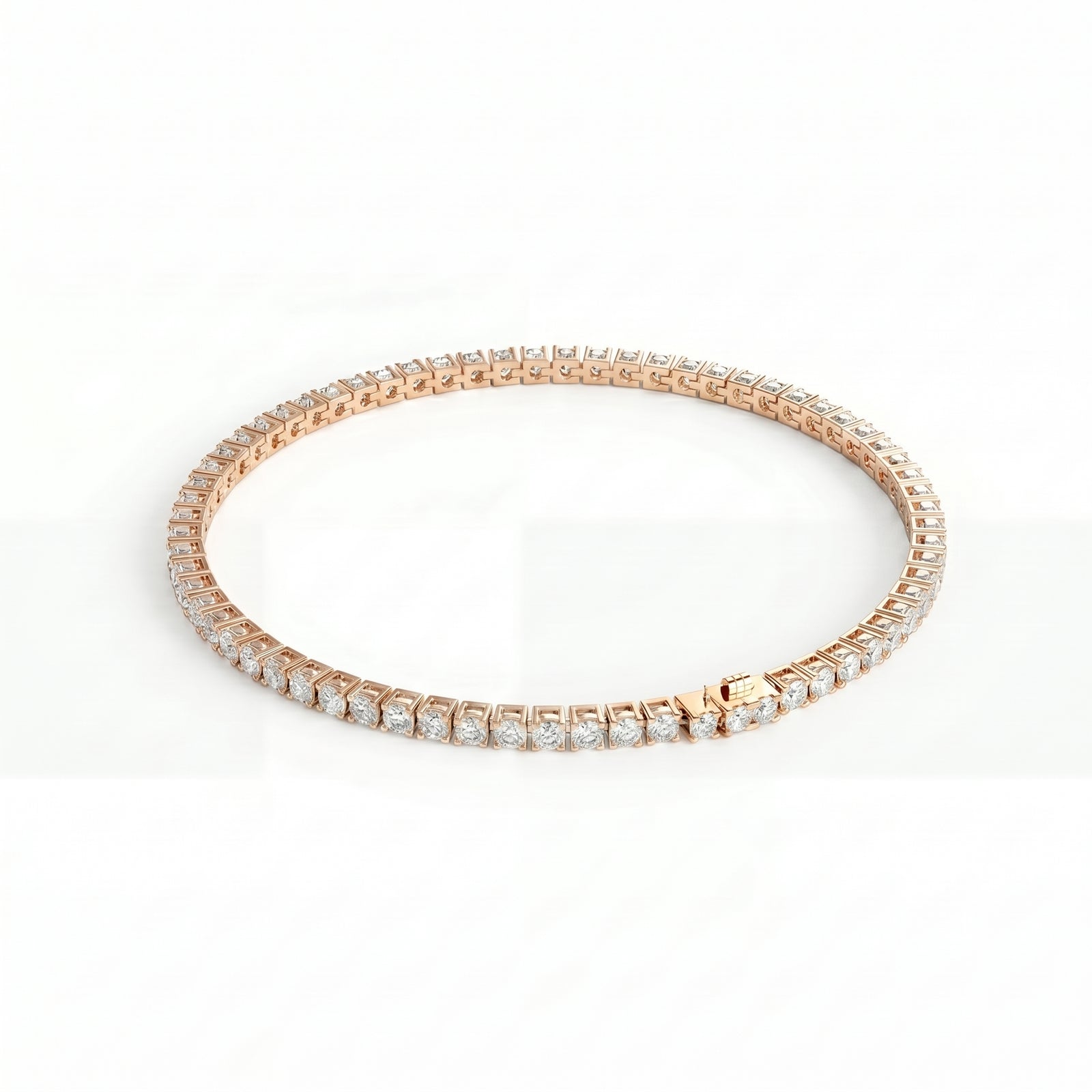 Ganguly | Rose Gold Diamond Anklet