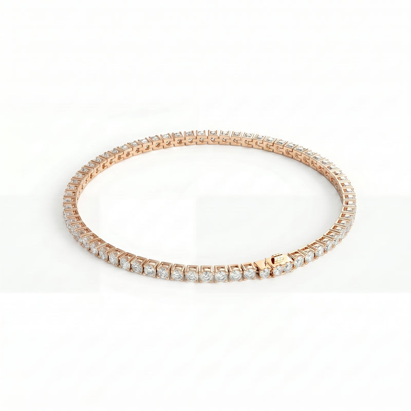 Ganguly | Rose Gold Diamond Anklet