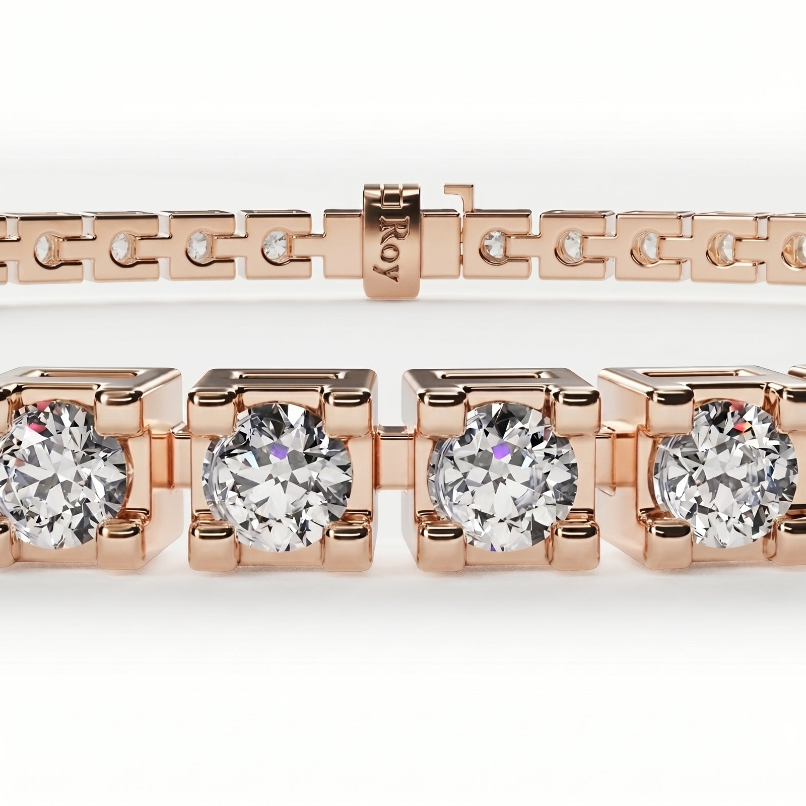 Ganguly | Rose Gold Diamond Anklet
