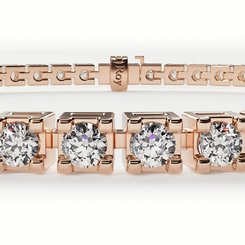 Ganguly | Rose Gold Diamond Anklet