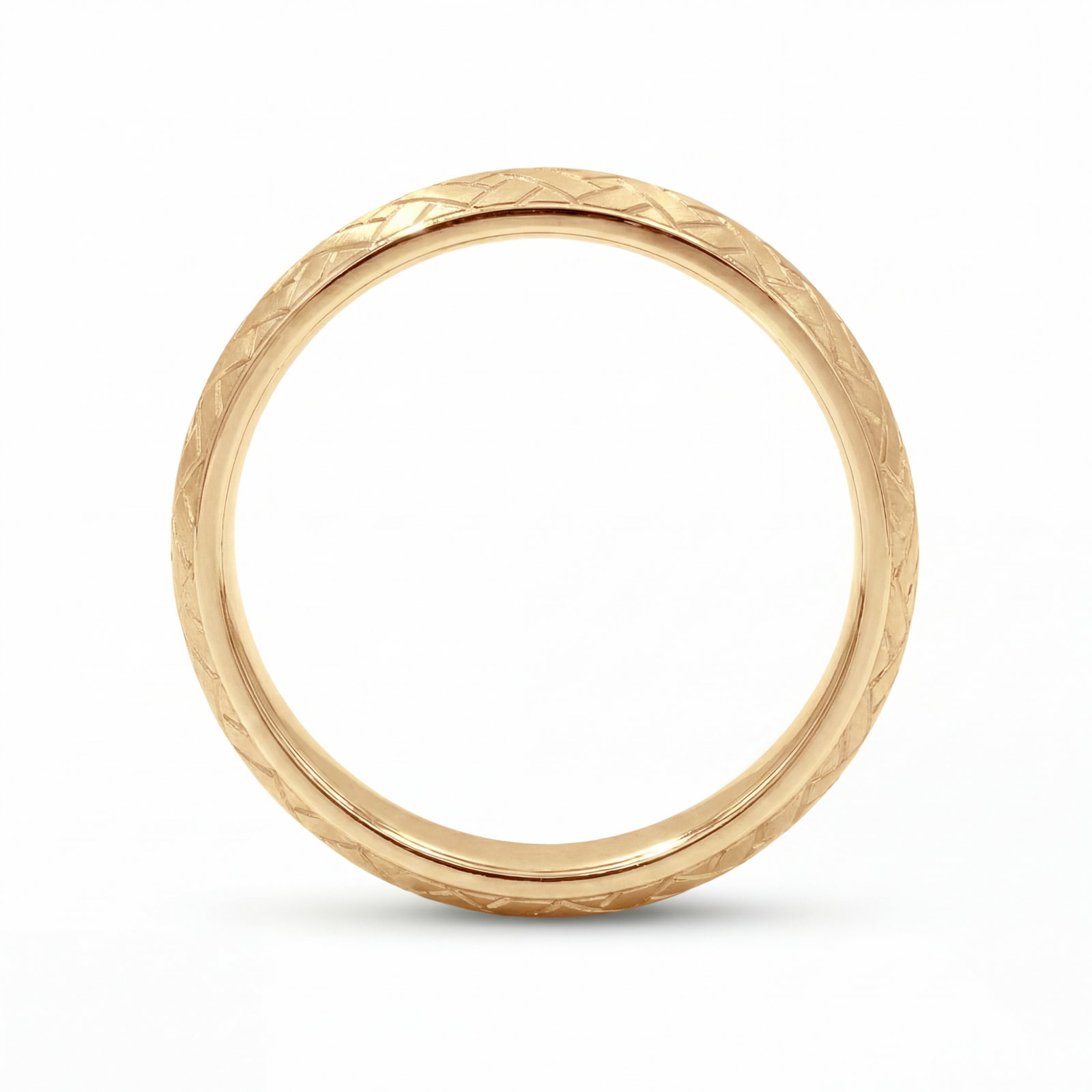 Bandhan | Men's Gold Wedding Band, Woven