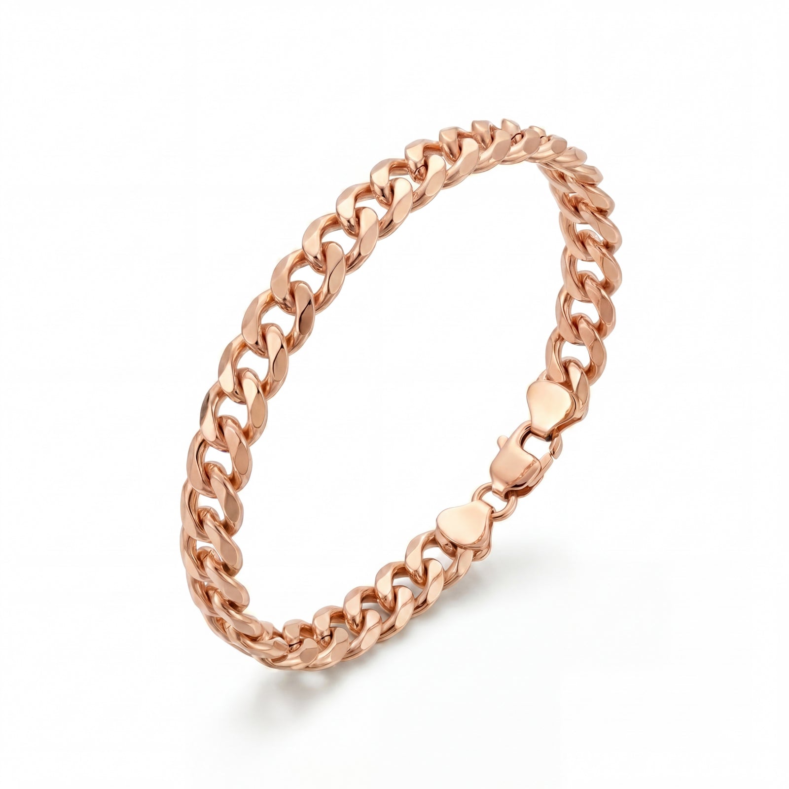 Hasrat | Rose Gold Curb Chain Bracelet