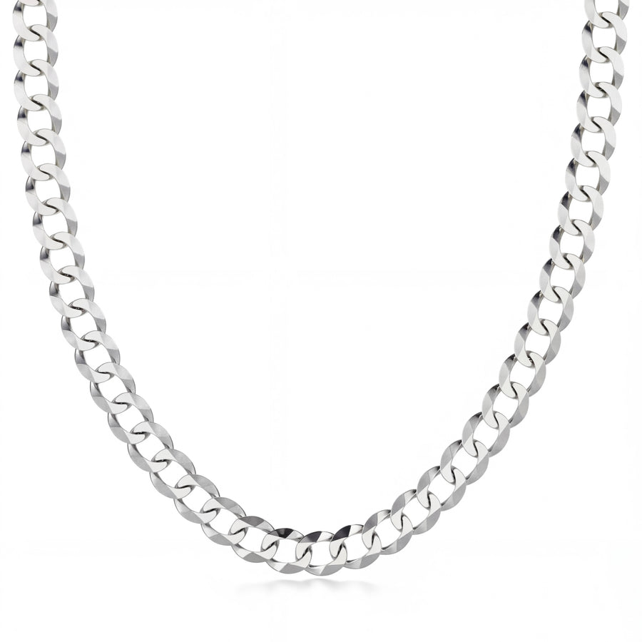 Hasrat | White Gold Curb Chain