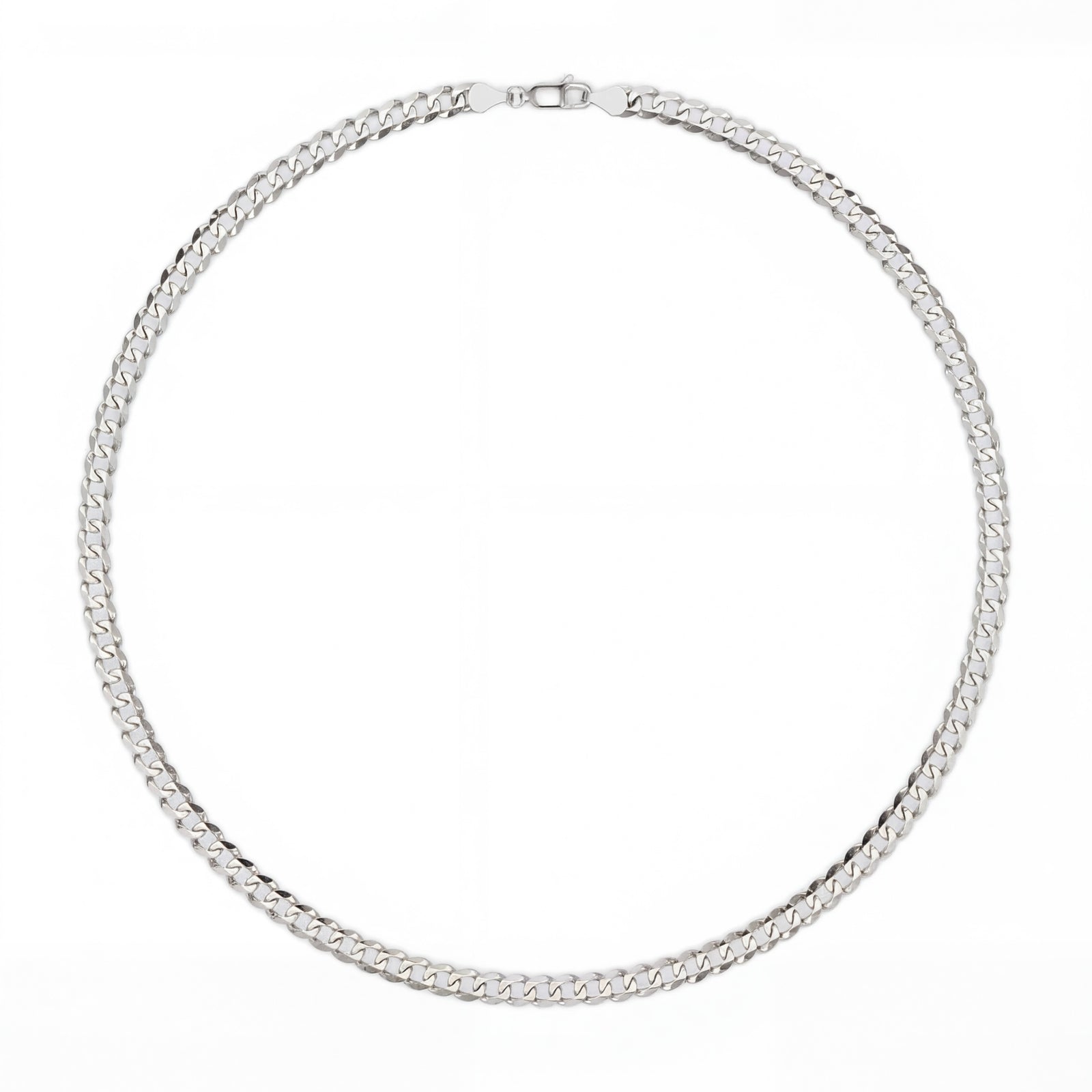 Hasrat | White Gold Curb Chain