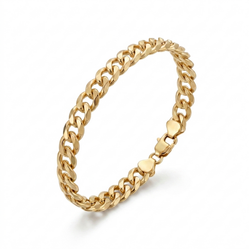 Hasrat | Gold Curb Chain Anklet