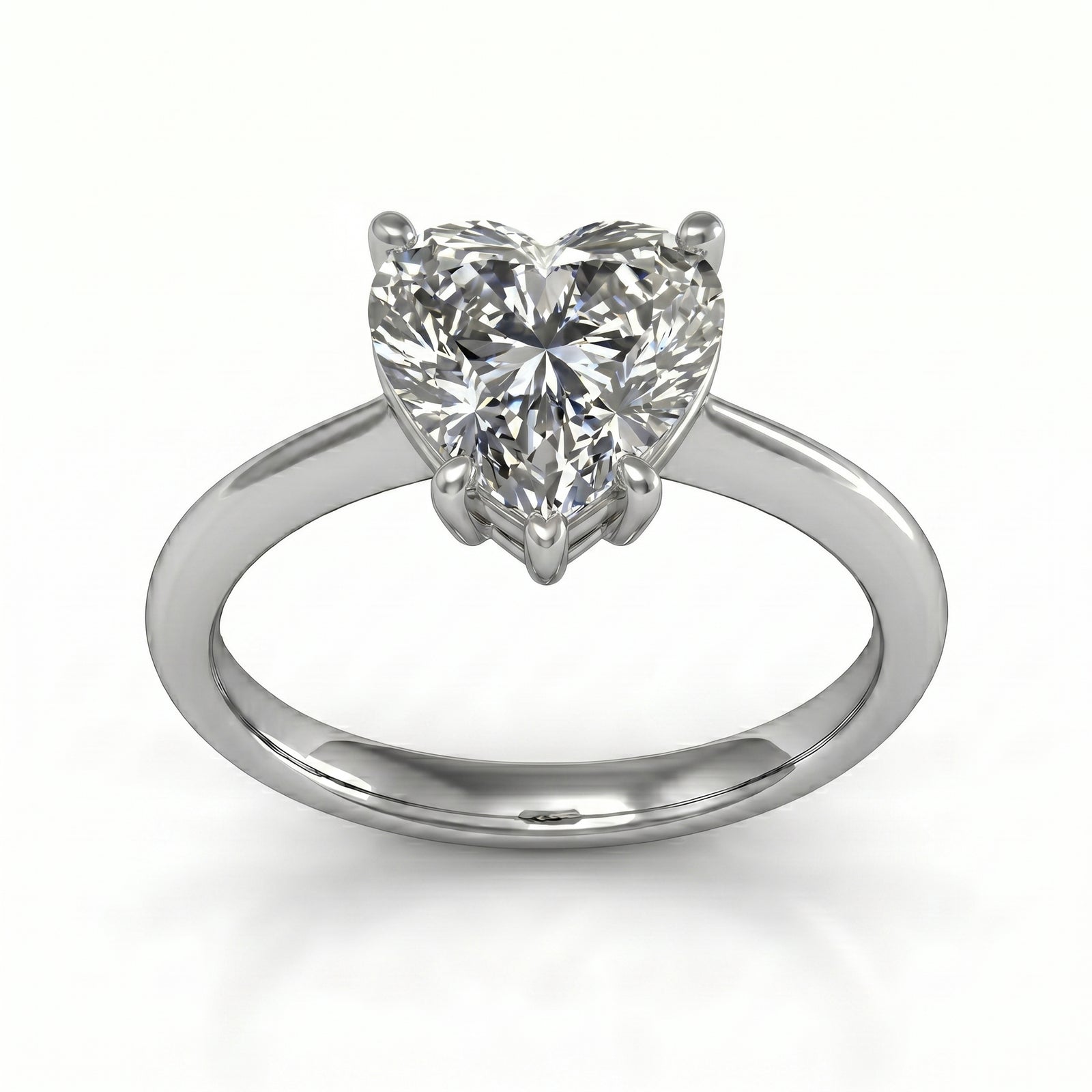 Roy Custom | Heart Cut Platinum Diamond Engagement Ring