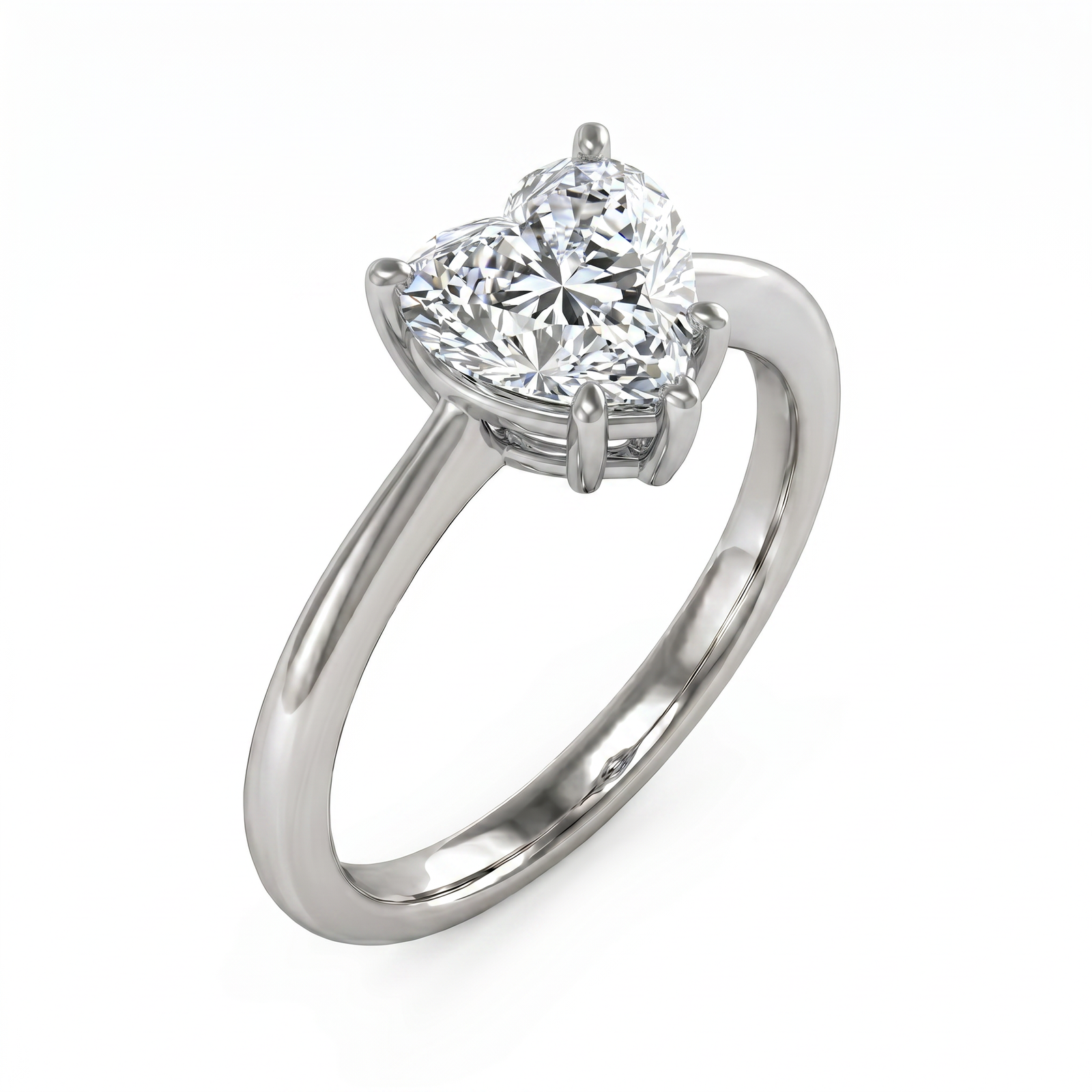 Roy Custom | Heart Cut Platinum Diamond Engagement Ring