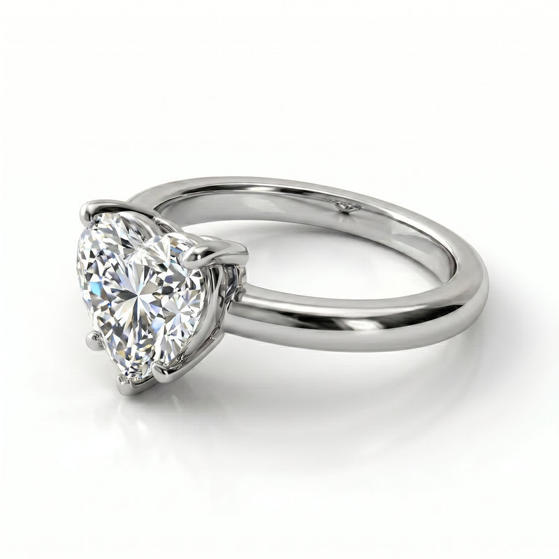 Roy Custom | Heart Cut Platinum Diamond Engagement Ring