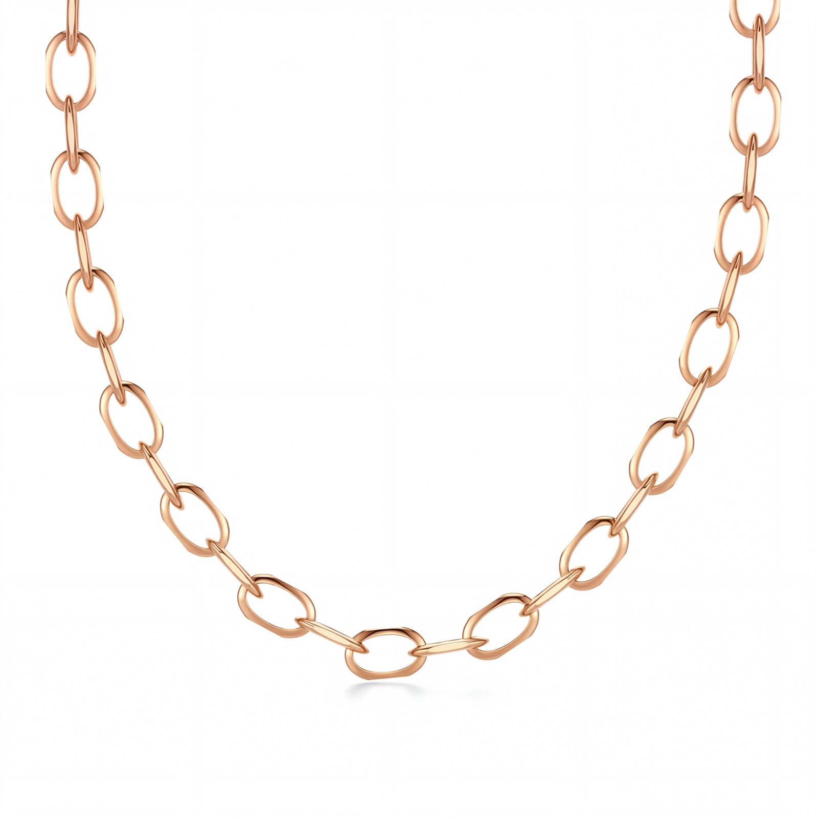Ishara | Rose Gold Oval Link Chain