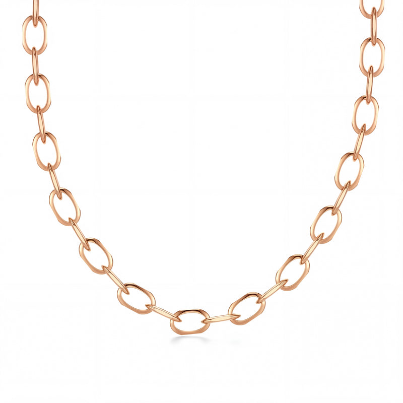 Ishara | Rose Gold Oval Link Chain