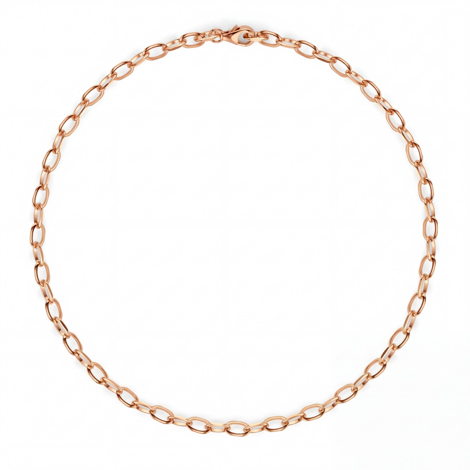 Ishara | Rose Gold Oval Link Chain