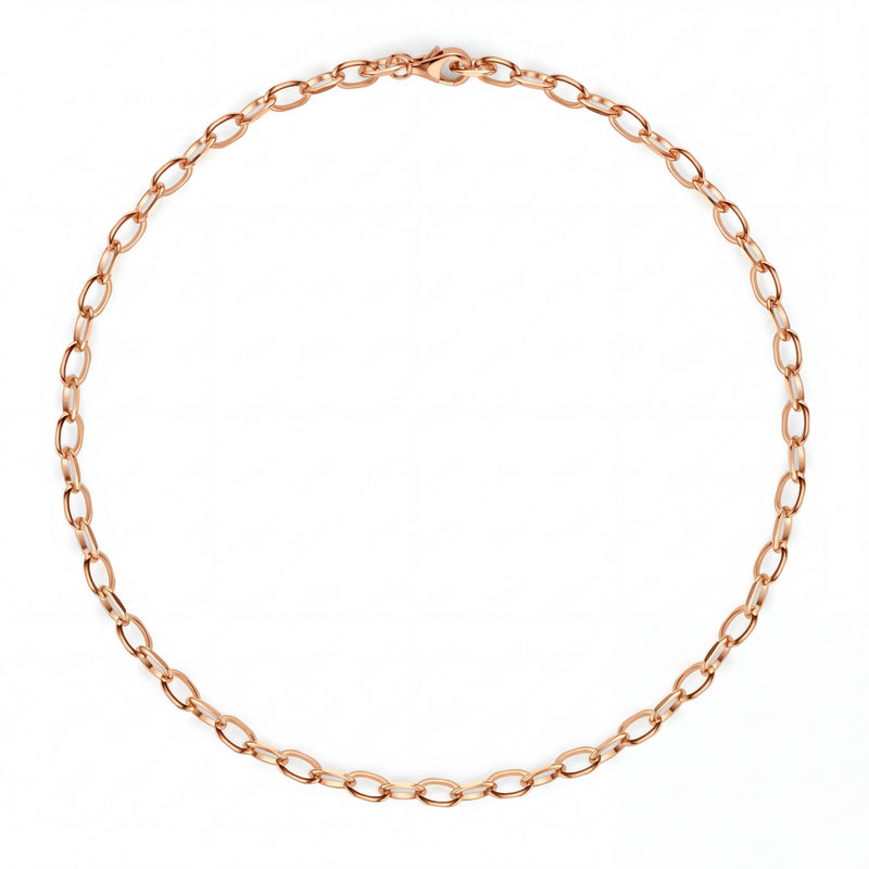 Ishara | Rose Gold Oval Link Chain