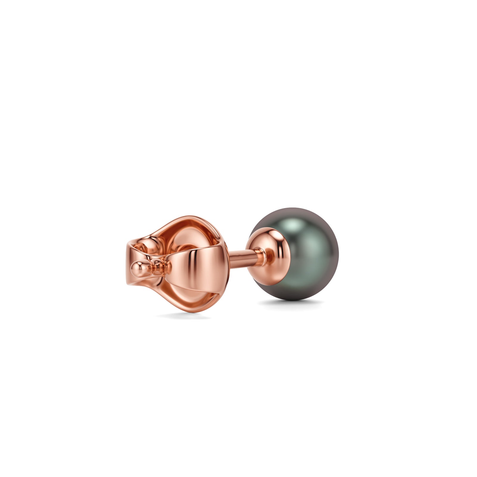 Kalika | Rose Gold Tahitian Pearl Stud Earrings
