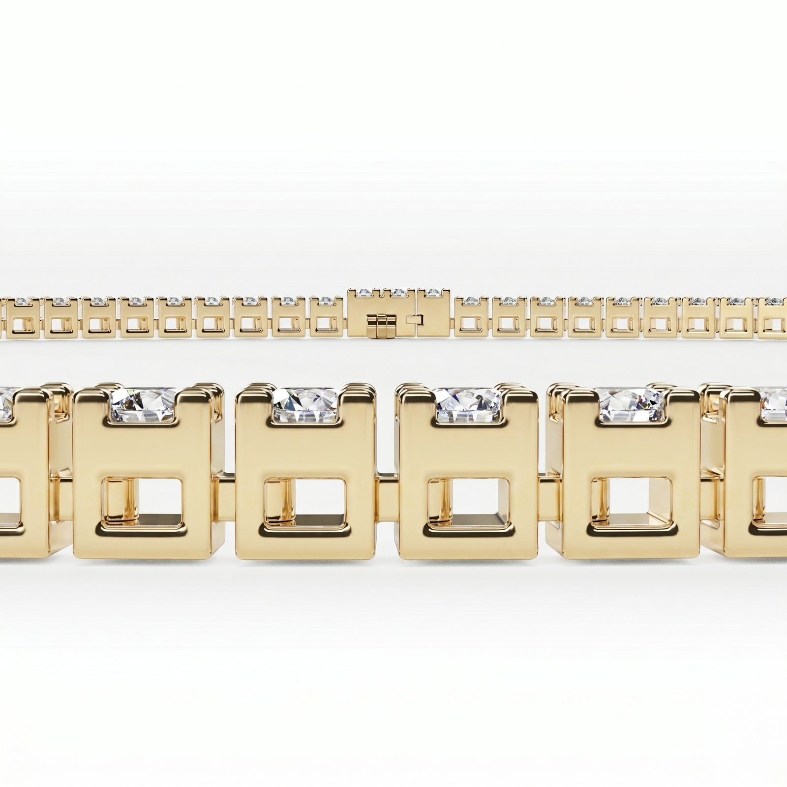 Kohli | Gold Diamond Tennis Necklace