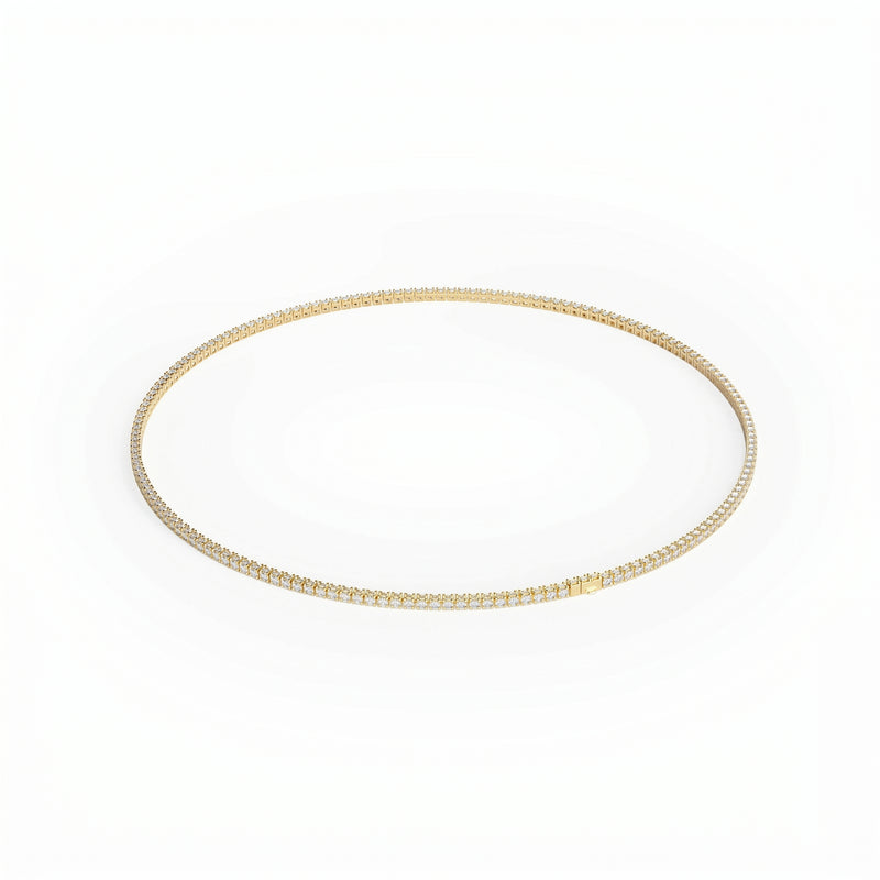 Kohli | Gold Diamond Tennis Necklace