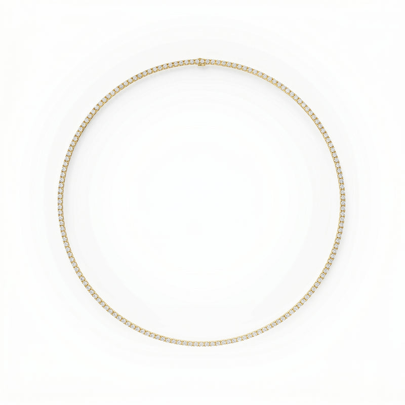 Kohli | Gold Diamond Tennis Necklace