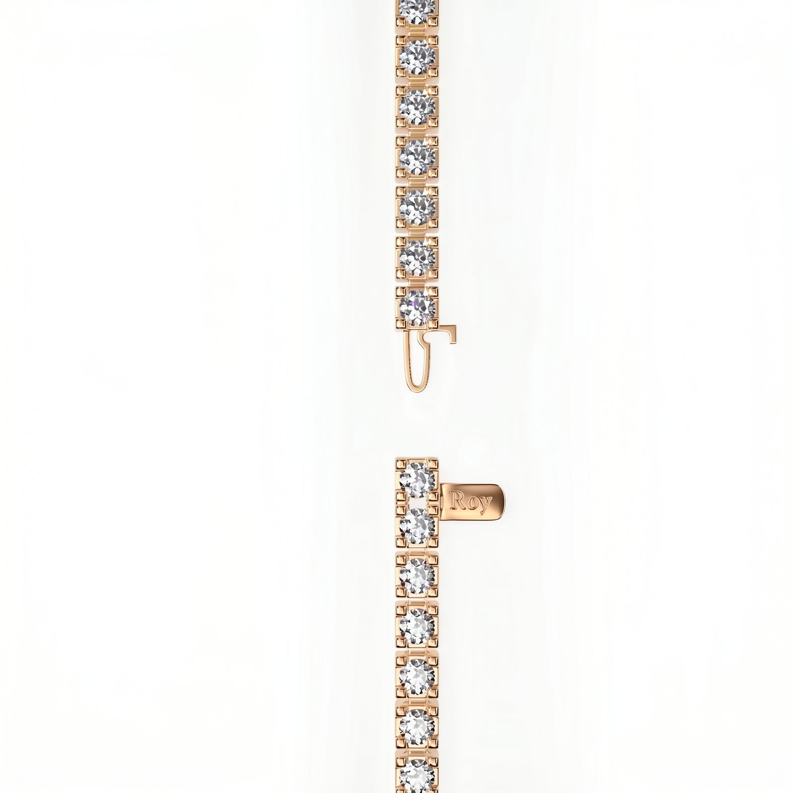 Kohli | Rose Gold Diamond Tennis Necklace