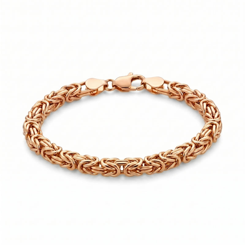 Lagav | Rose Gold Byzantine Bracelet
