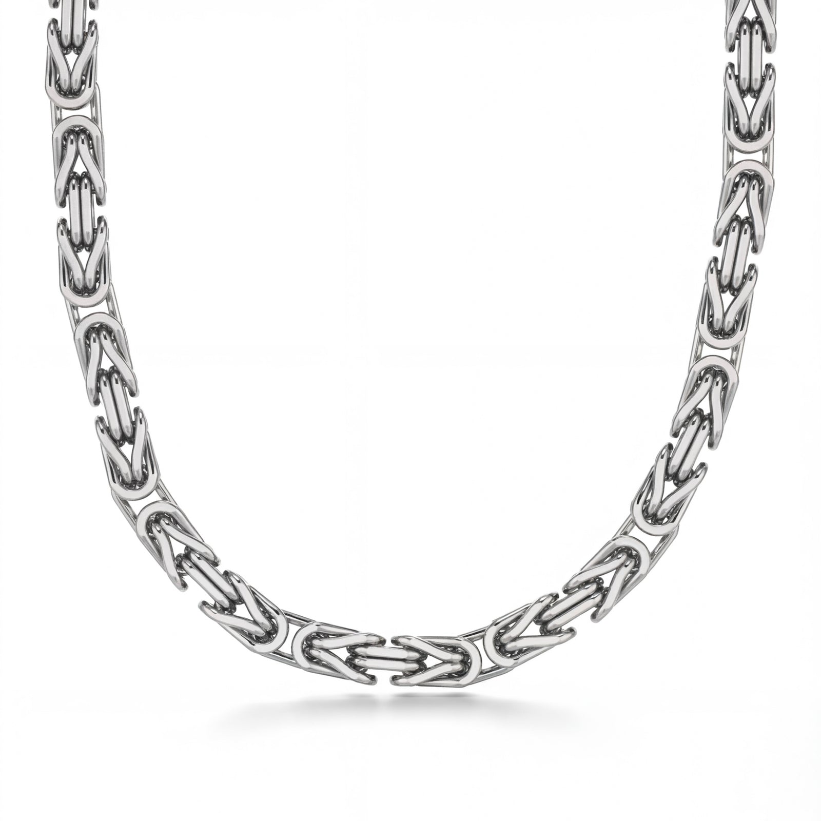 Lagav | White Gold Byzantine Chain