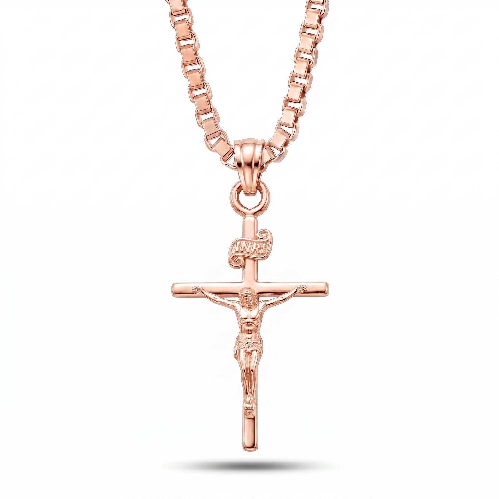 Masiha | Rose Gold Crucifix Pendant