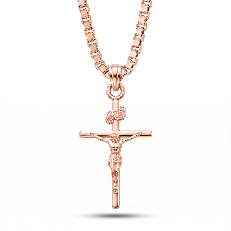 Masiha | Rose Gold Crucifix Pendant