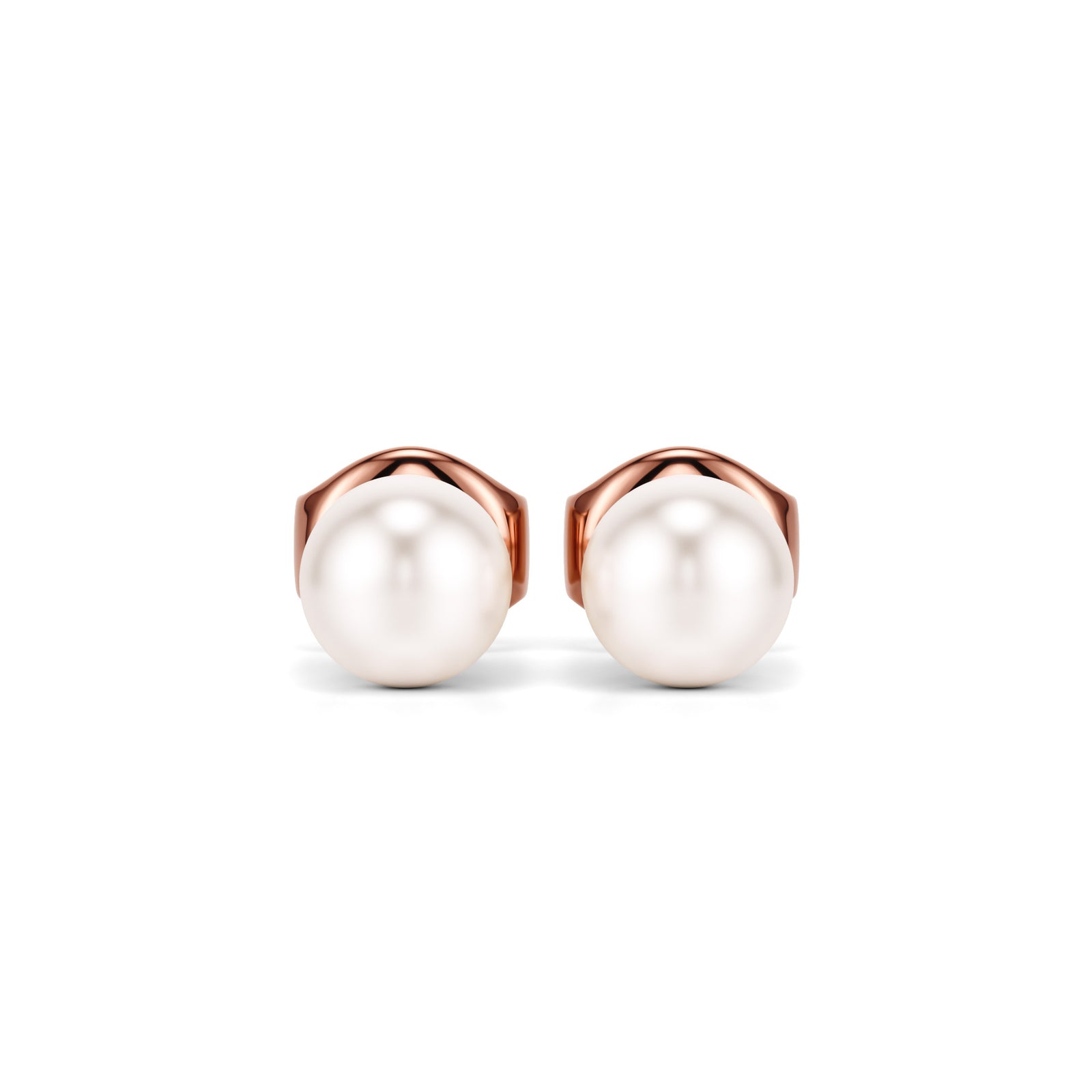 Saaf | Rose Gold Akoya Pearl Stud Earrings