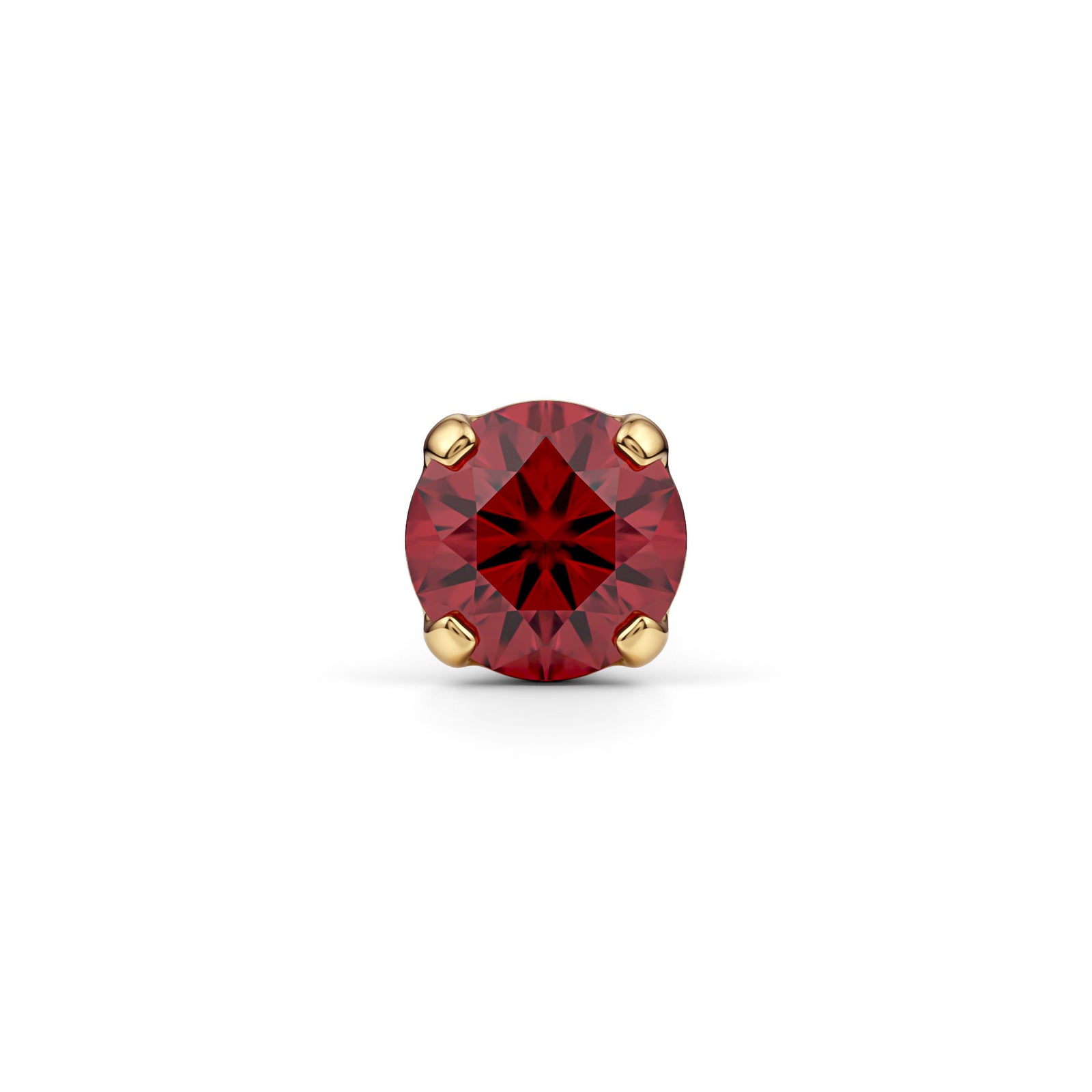 Nargis | 18k Gold Ruby Nose Stud