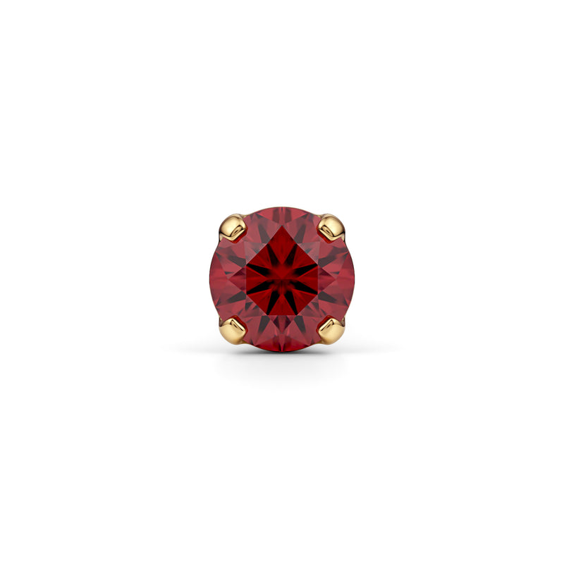Nargis | 18k Gold Ruby Nose Stud